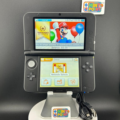 Nintendo 3DS XL Silver/ Near Mint /Full 64GB/ New Carrying Case/ 1744/ Fast Ship