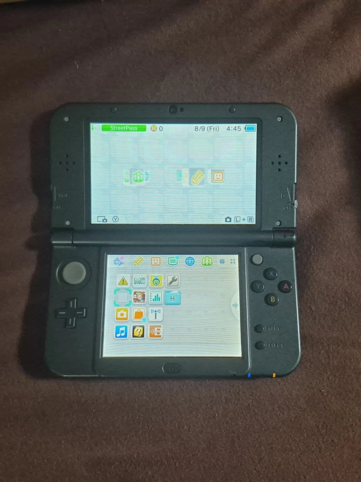 Top IPS! New 3DS XL Black With Accessories